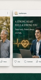 Health Pro Plus aging care campaign visual